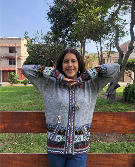 Luxury Gray Alpaca Sweater