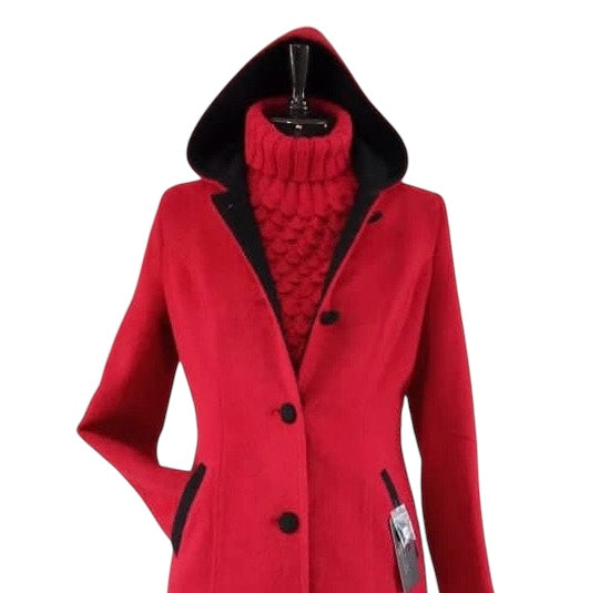 Short Red Alpaca Blazer