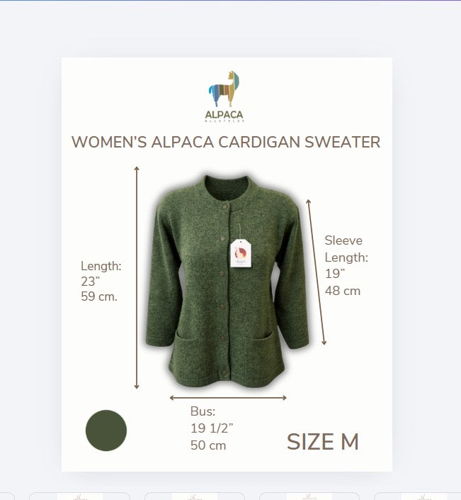Green Alpaca Women’s Sweater
