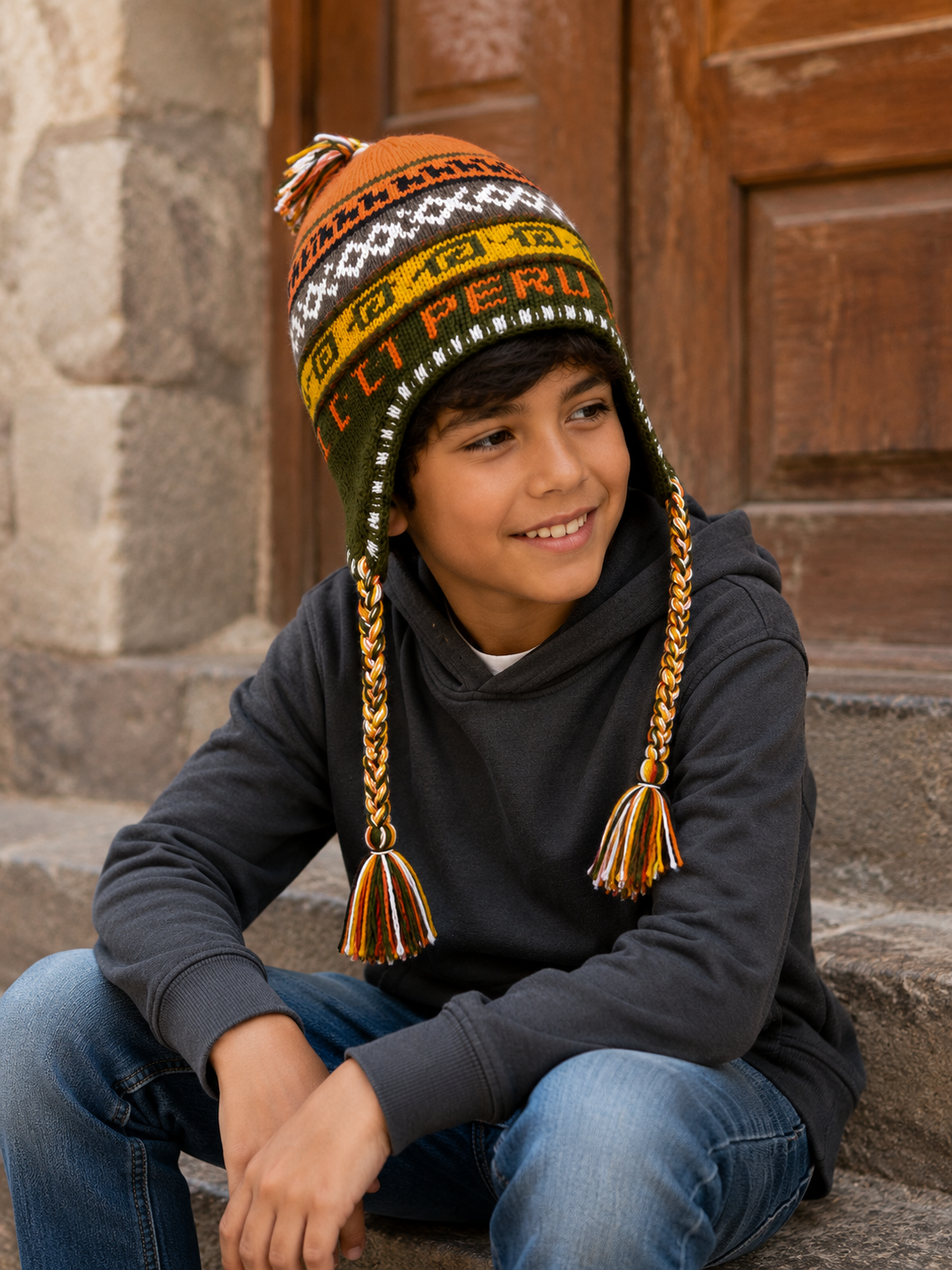 Sunrise Andes Alpaca Chullo