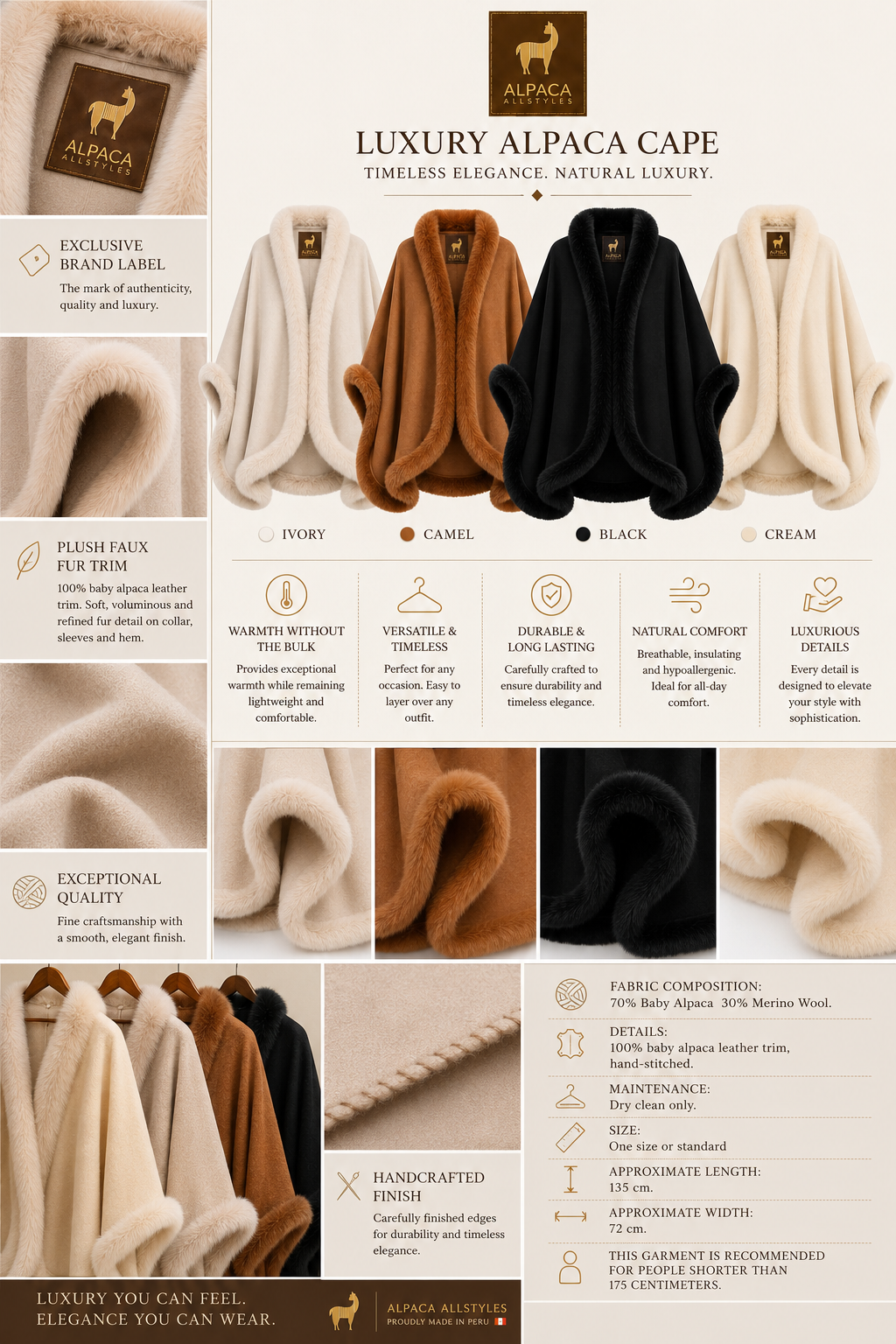 Qori Ñusta Royal Cape Collection PRE-ORDER ONLY Limited Introduction Price