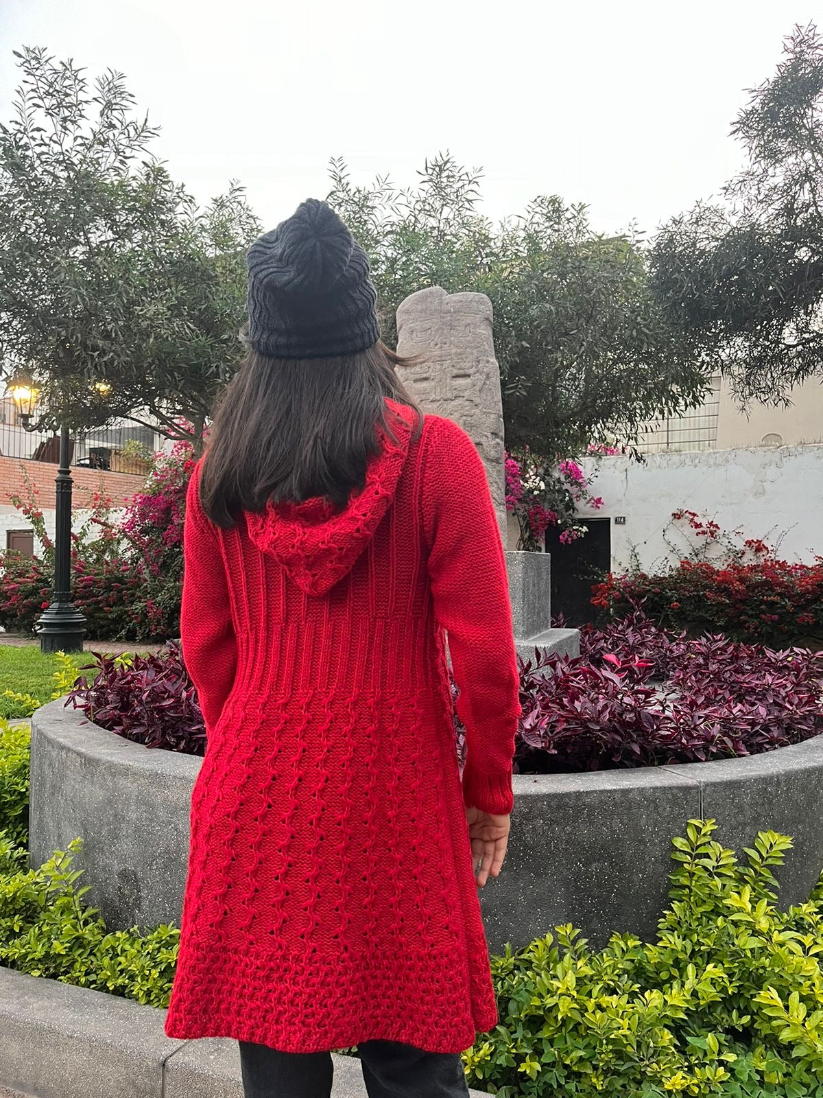 Hooded Long Cardigan Alpaca sweaters