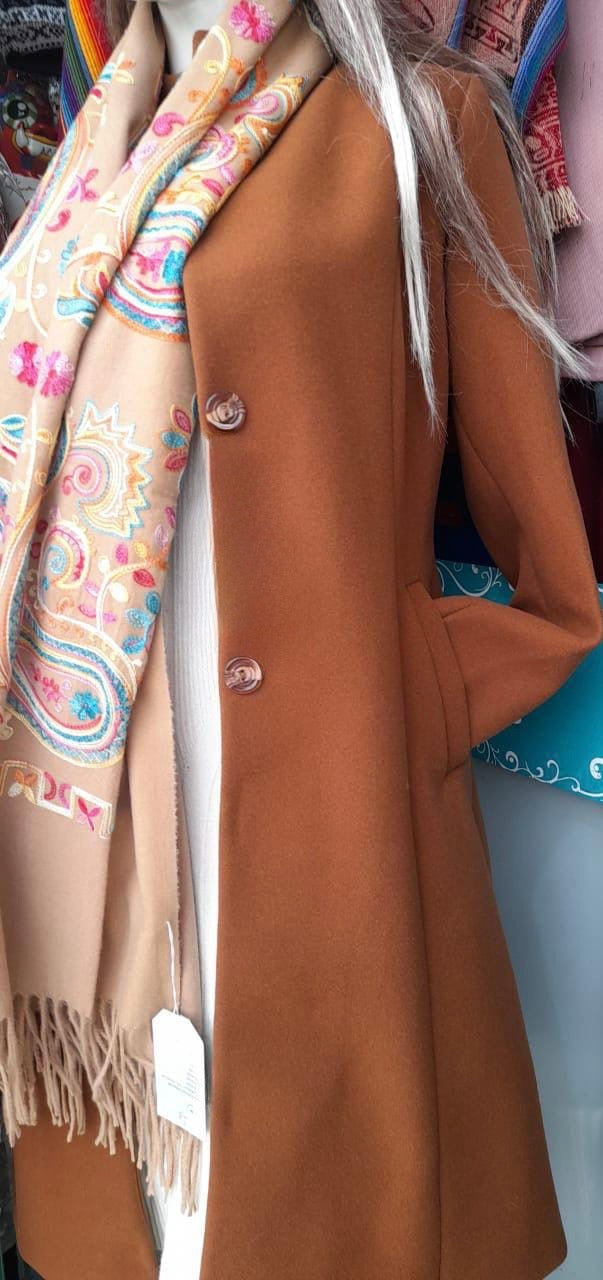 Luxury Brown Alpaca Coat