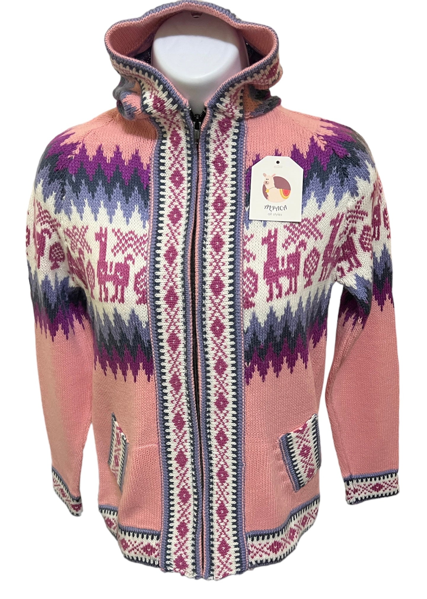 XS Assorted Colors Alpaca Children Sweaters