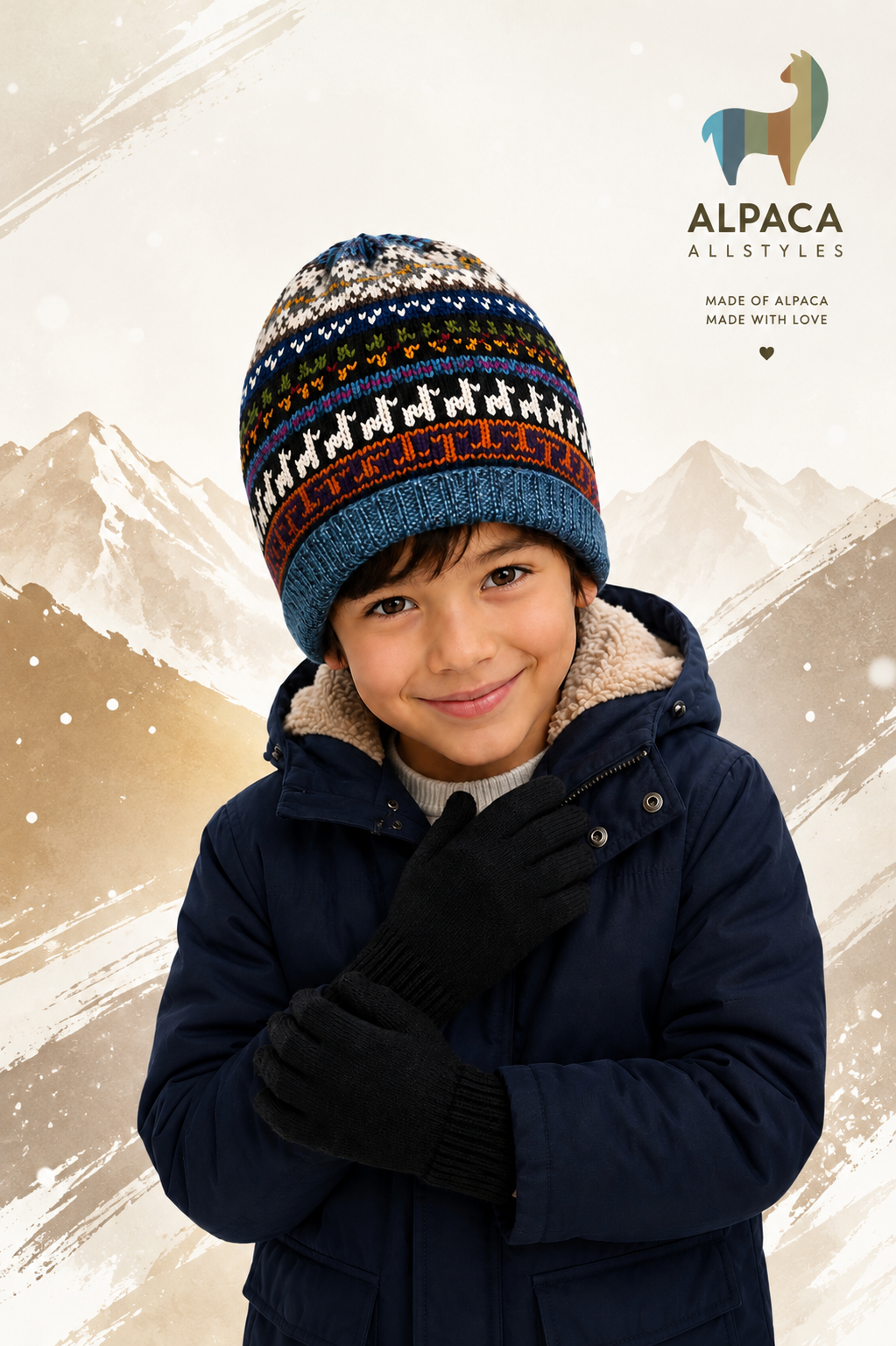 Andean Joy Kids’ Alpaca Beanie
