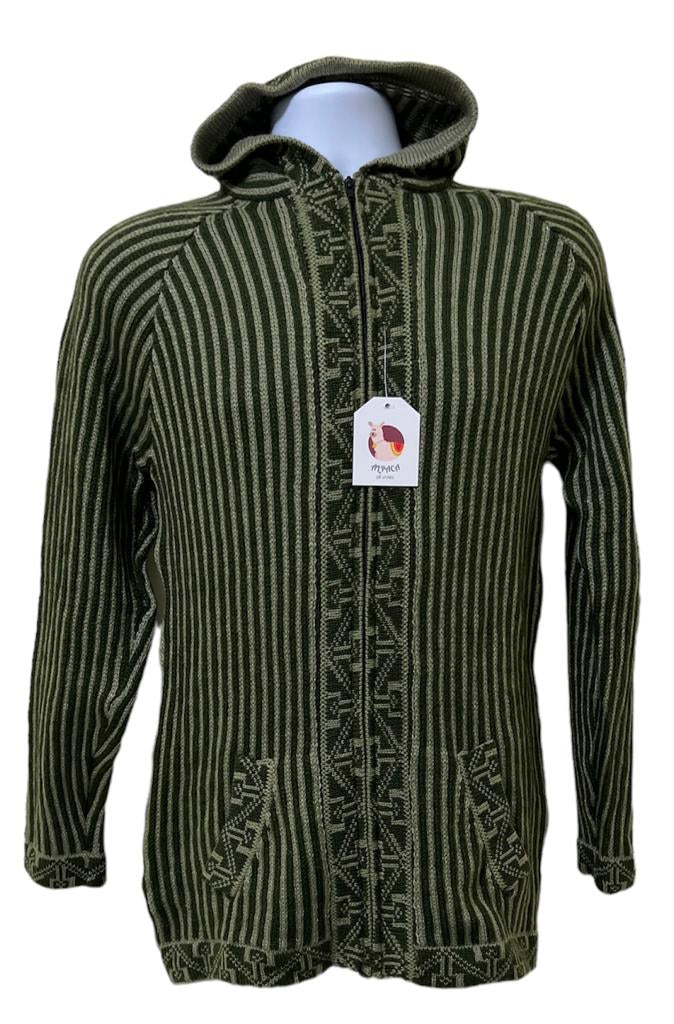 Green Alpaca sweater Unisex