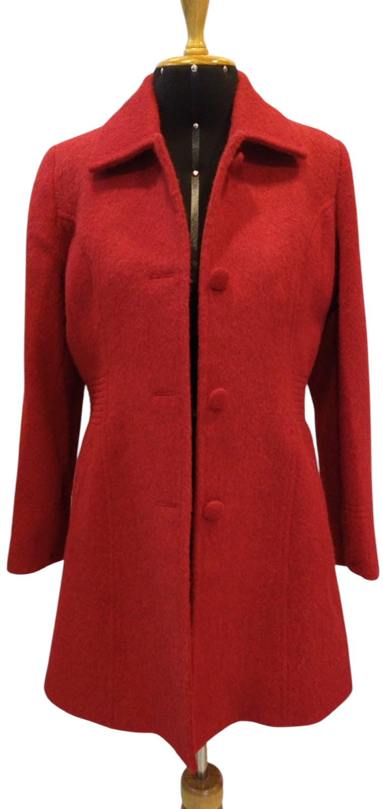 Luxury Solid Red Alpaca Blazer