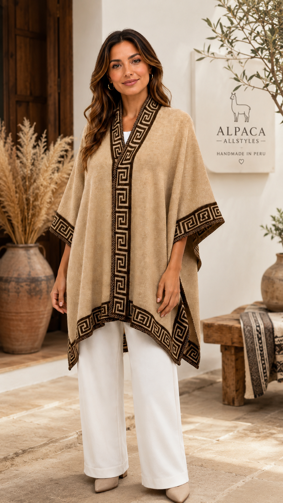Golden Inca Alpaca Cape