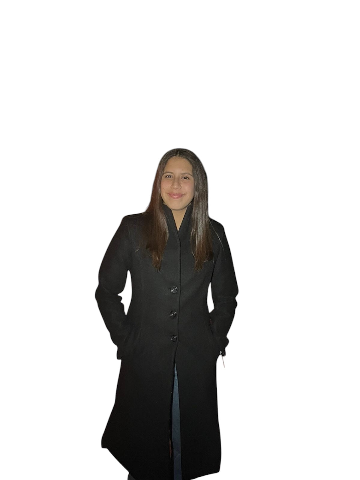 Luxury Black Alpaca Coat