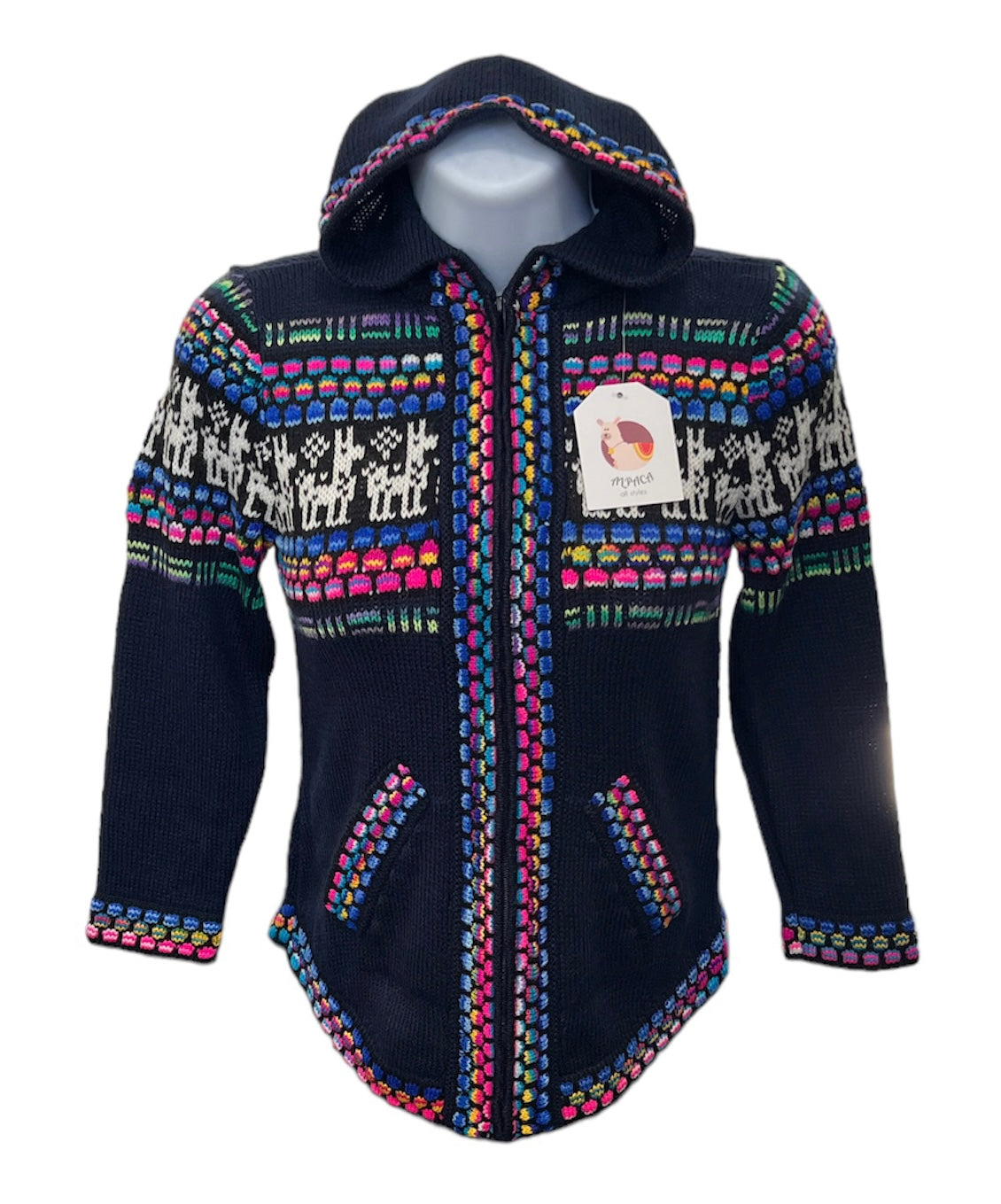XS Assorted Colors Alpaca Children Sweaters