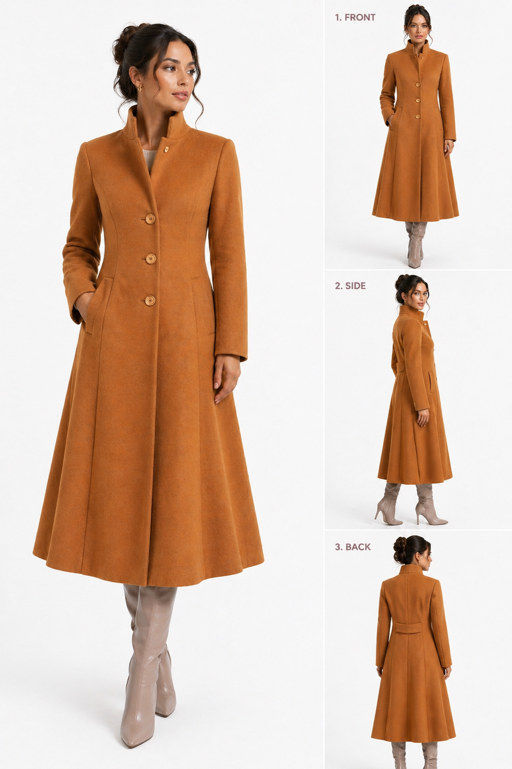 Luxury Caramel Alpaca Coat( Pre-Order Available)
