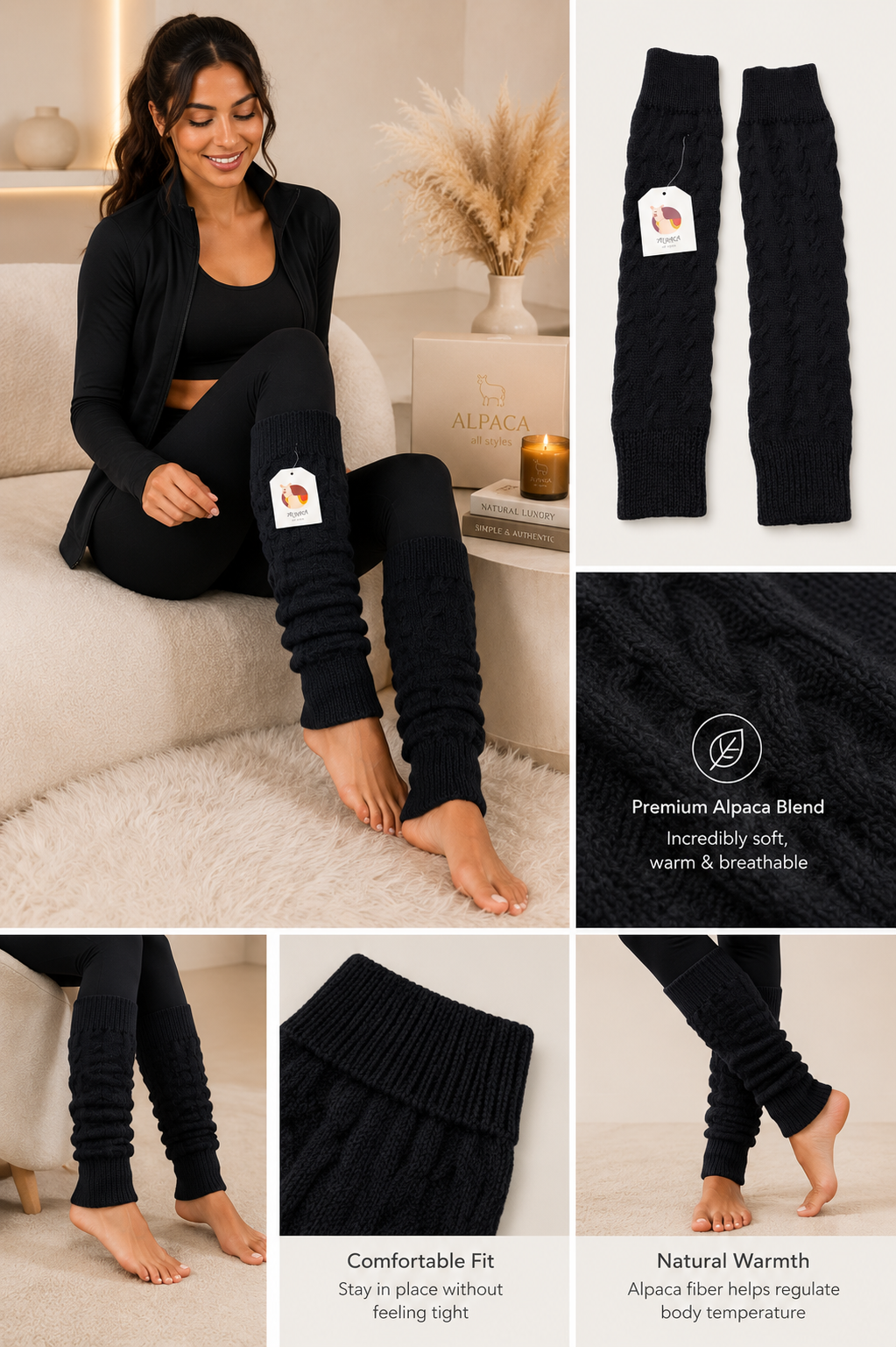 Essential Alpaca Leg Warmers