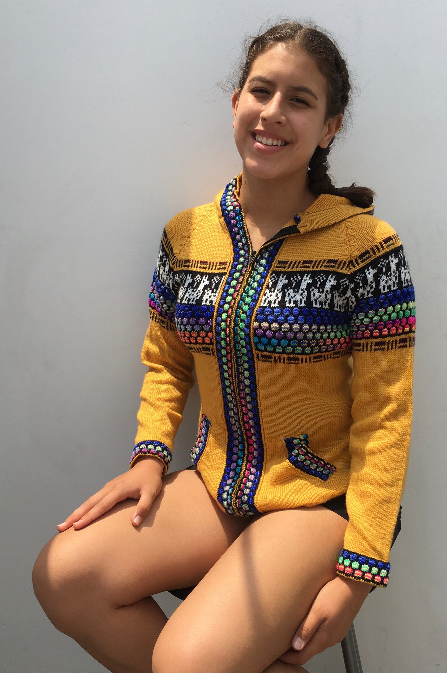 yellow Alpaca sweater