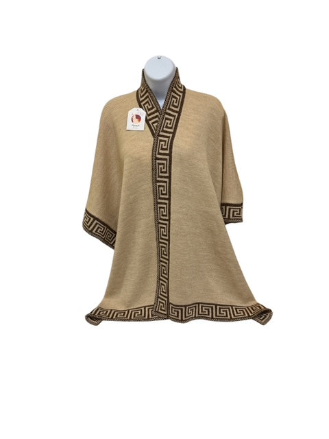 Solid Color Alpaca Capes with Irish Pattern