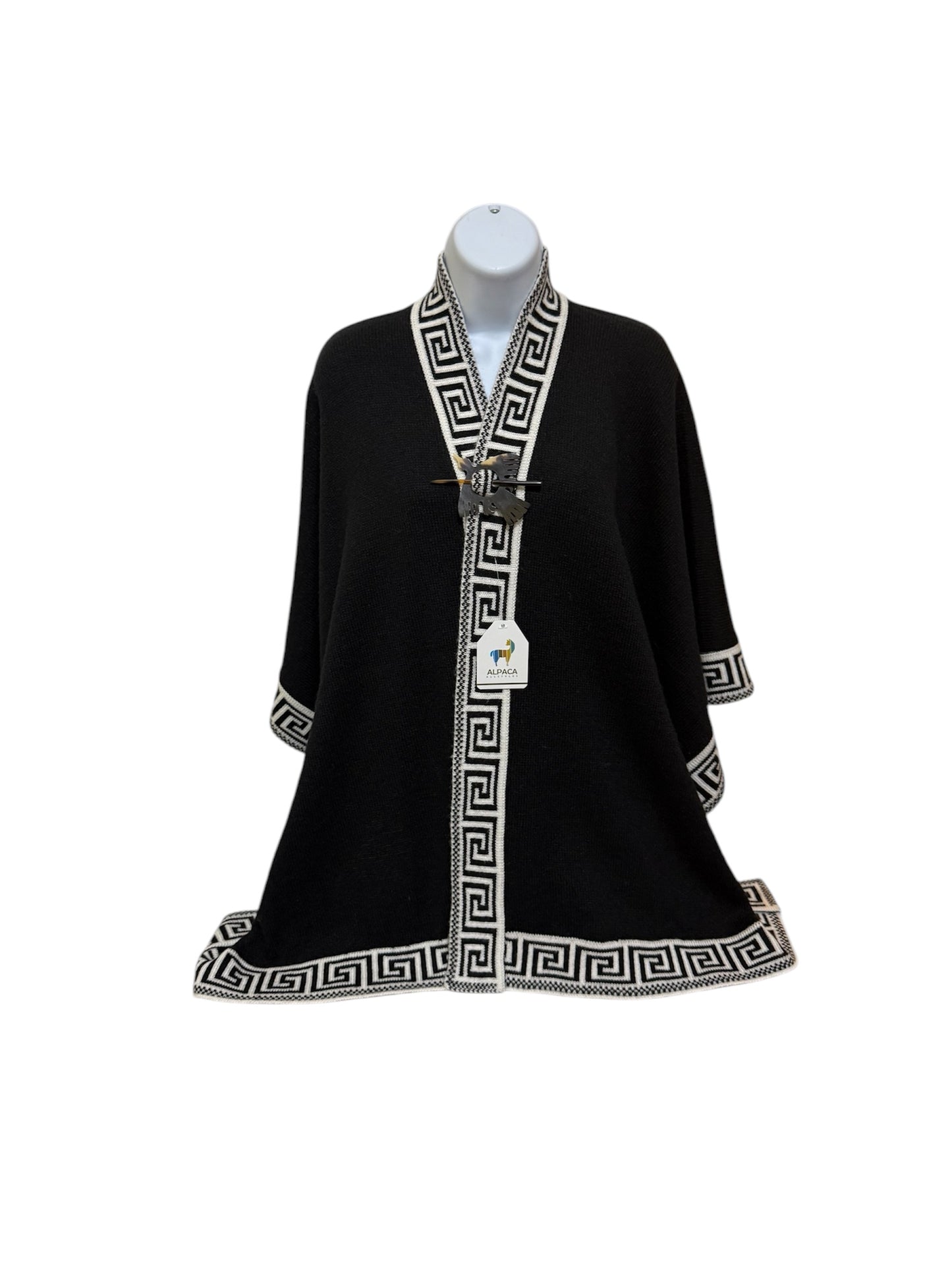 Solid Color Alpaca Capes with Irish Pattern