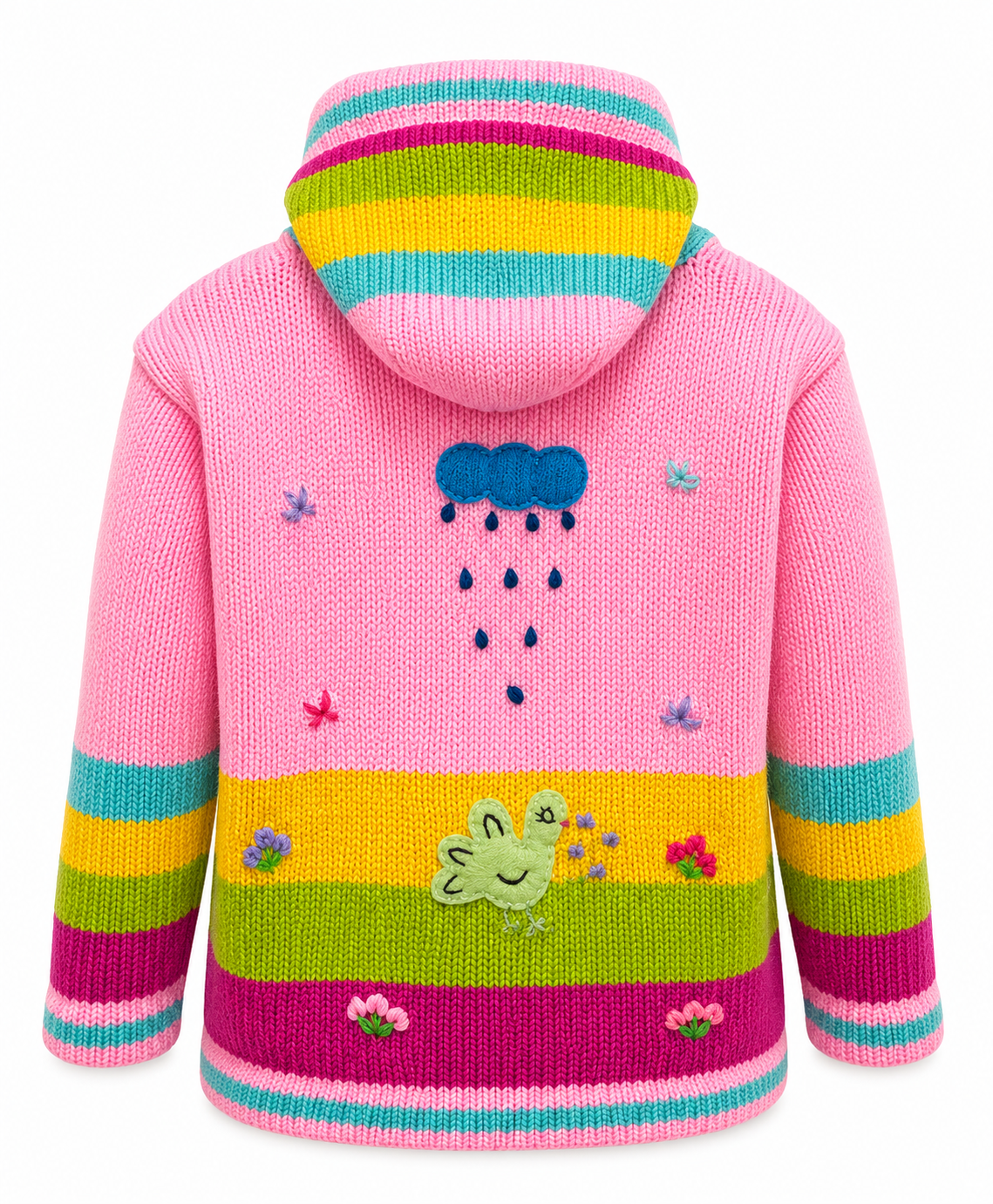 🌈 Andean Adventure Kids Hoodie - Light Pink