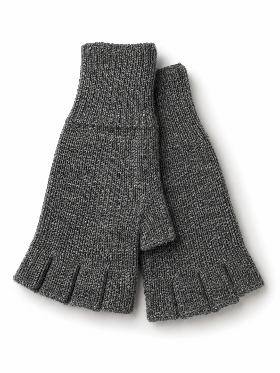 Midnight Navy Alpaca Fingerless Gloves