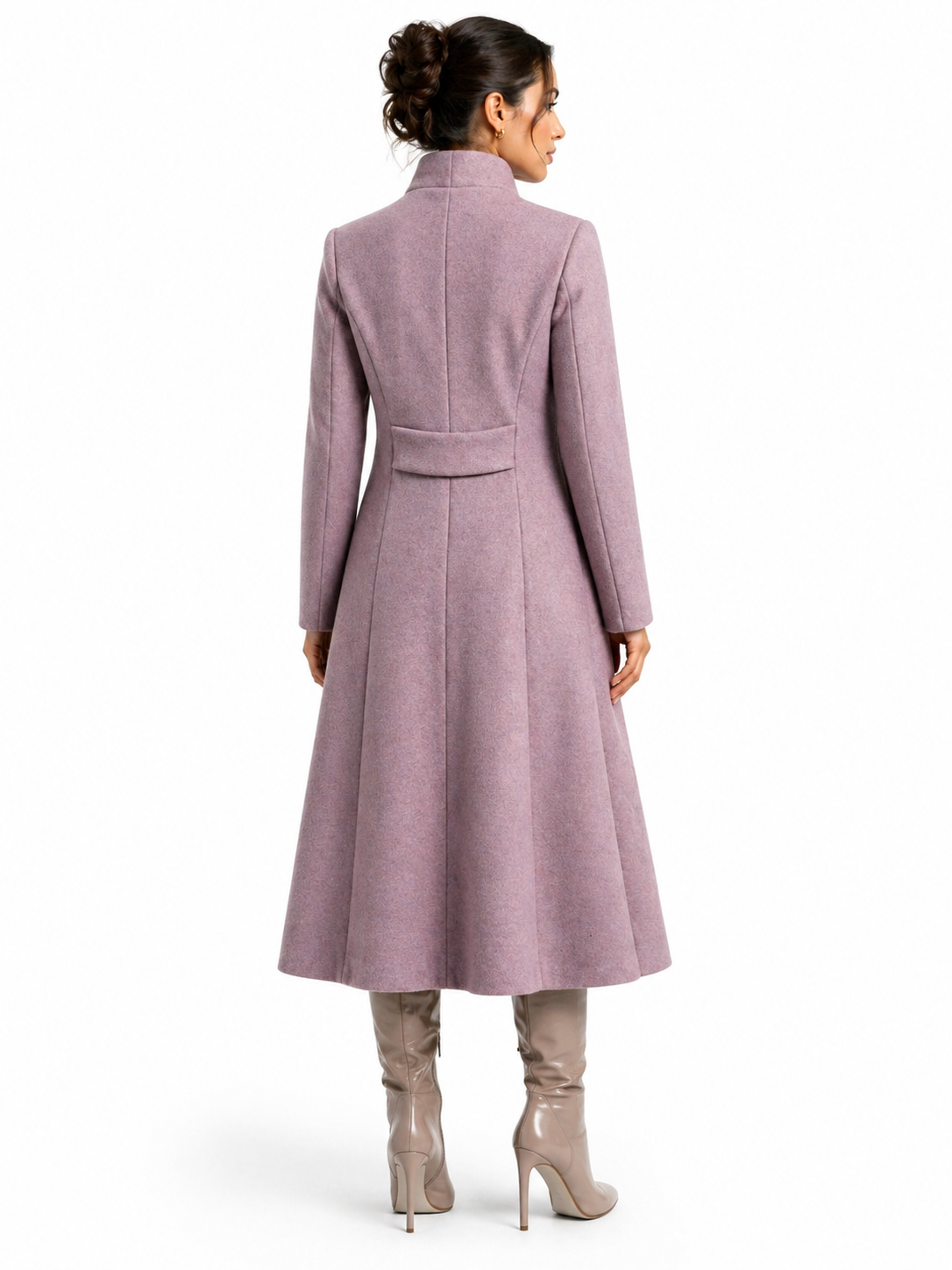 Luxury Salmon Alpaca Coat