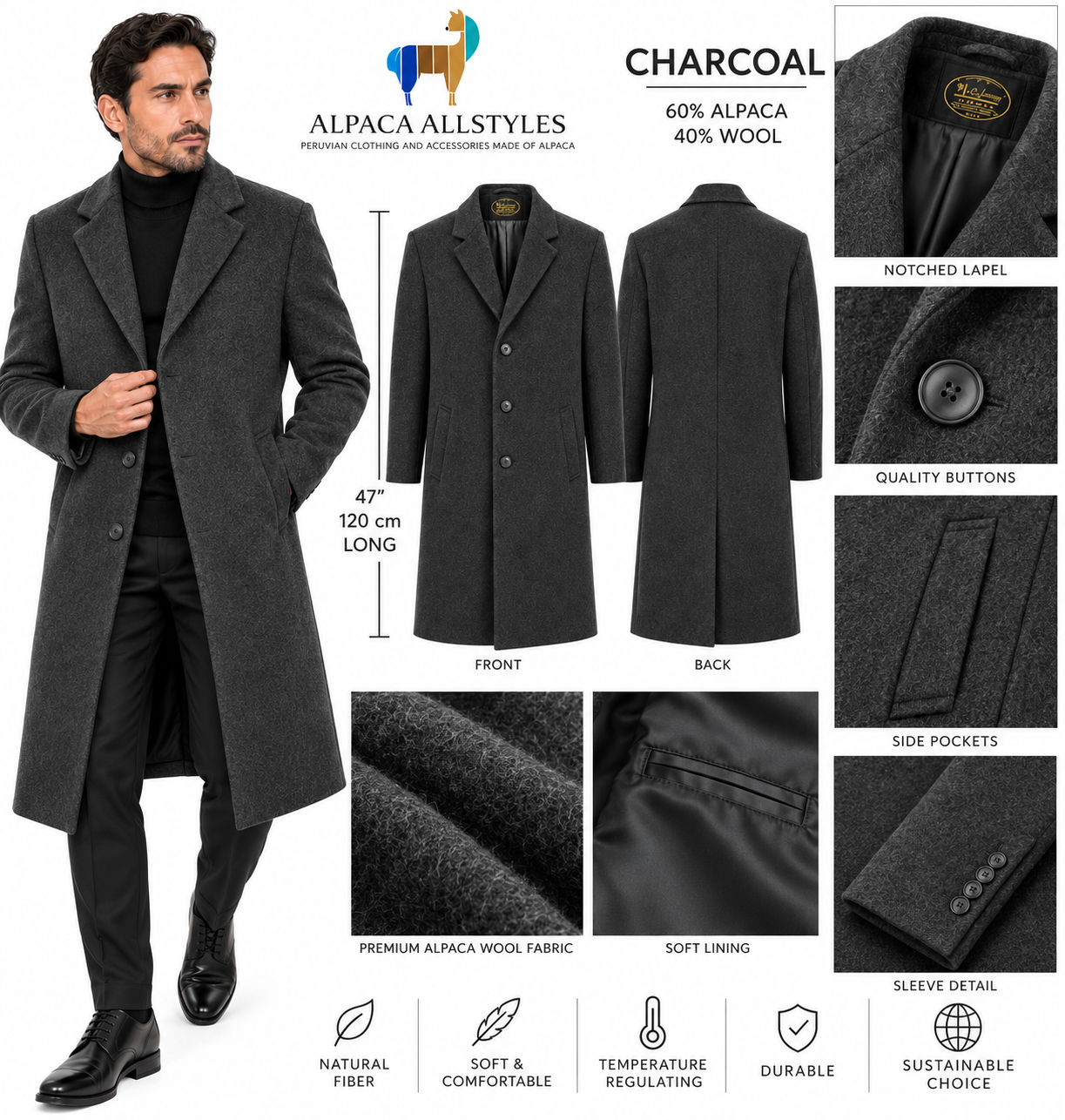 Baby Alpaca Men’s Coats
