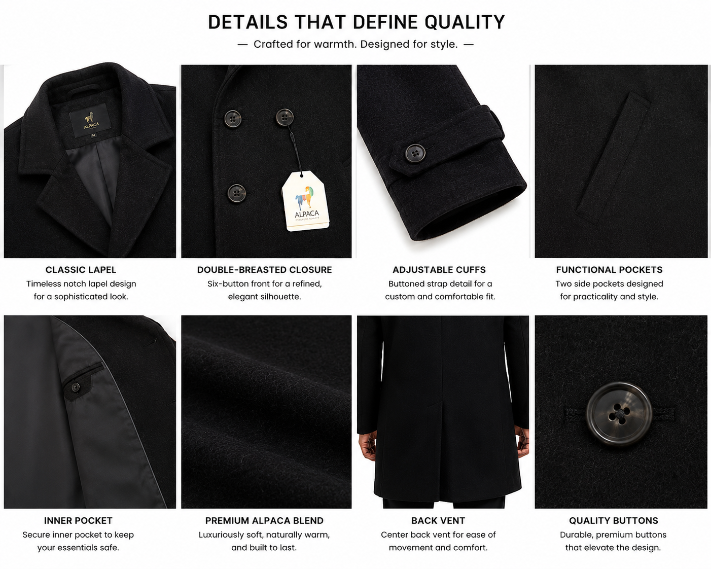 Storm Prestige Men’s Alpaca Coat