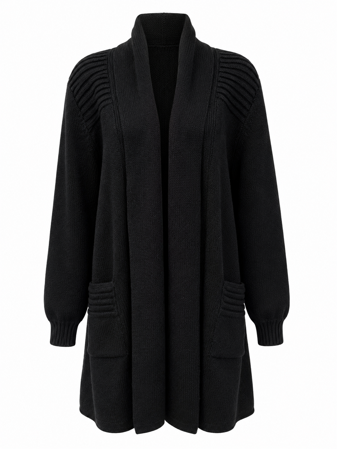 Midnight Elegance Alpaca Cardigan