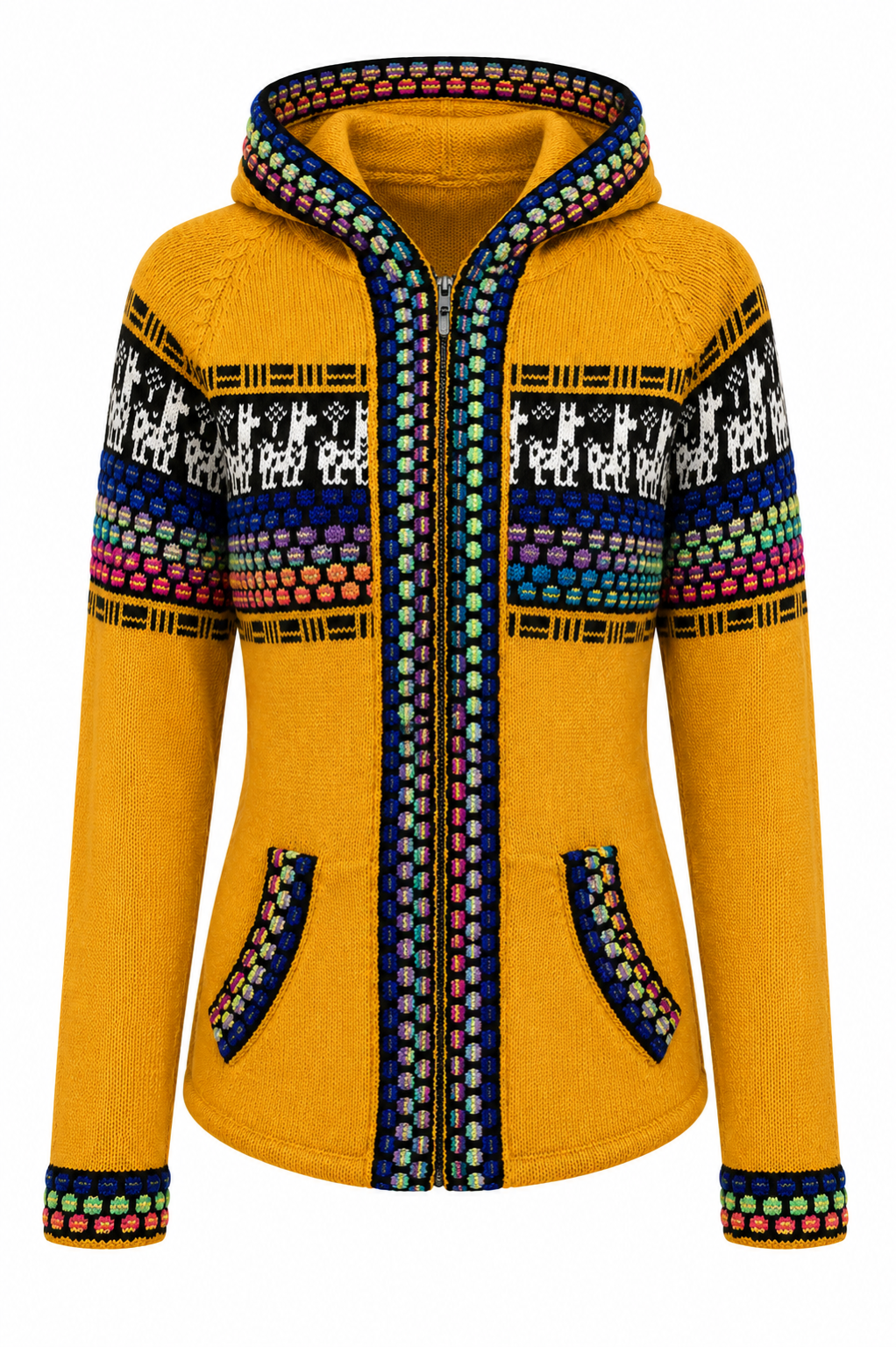 Golden Llama Alpaca Hoodie