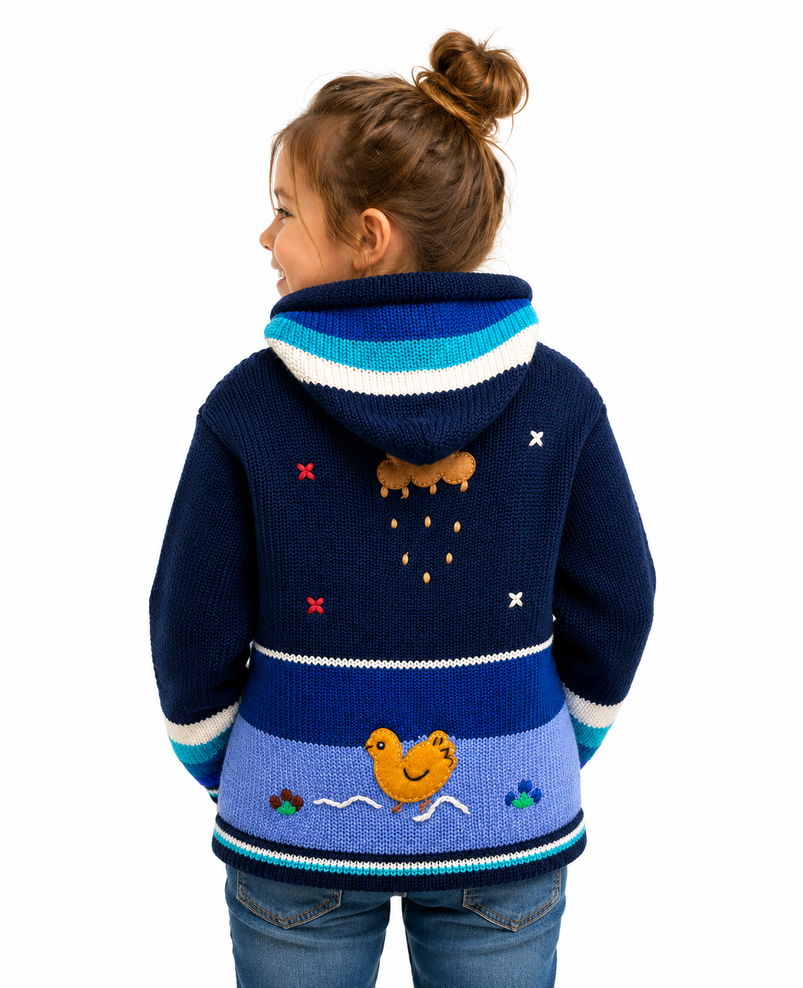 Andean Adventure Kids Hoodie - Blue moon