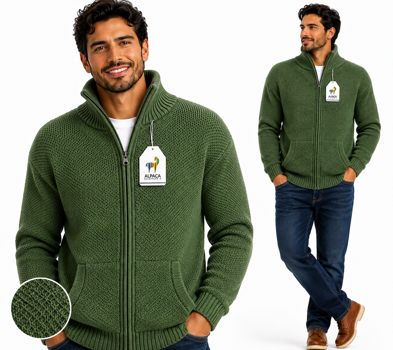Men’s Forest Ridge Alpaca Zip Sweater