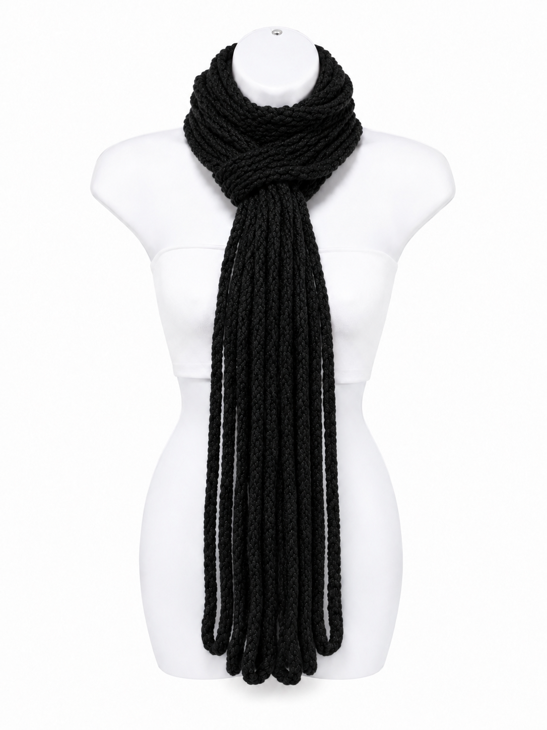 PRE-ORDER Handmade Black Baby Alpaca Scarf