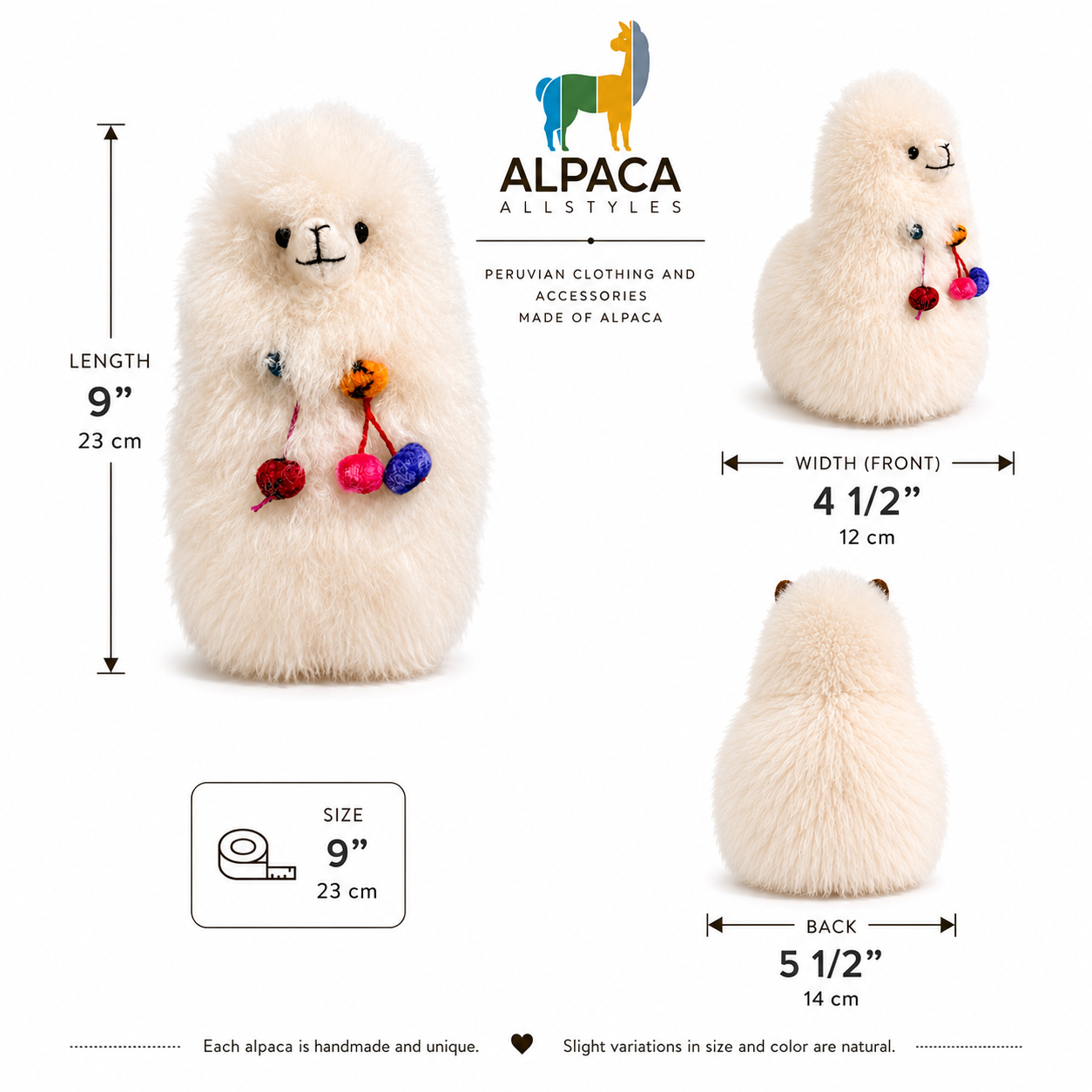 Andean Charm Handmade Alpaca Fur Decor