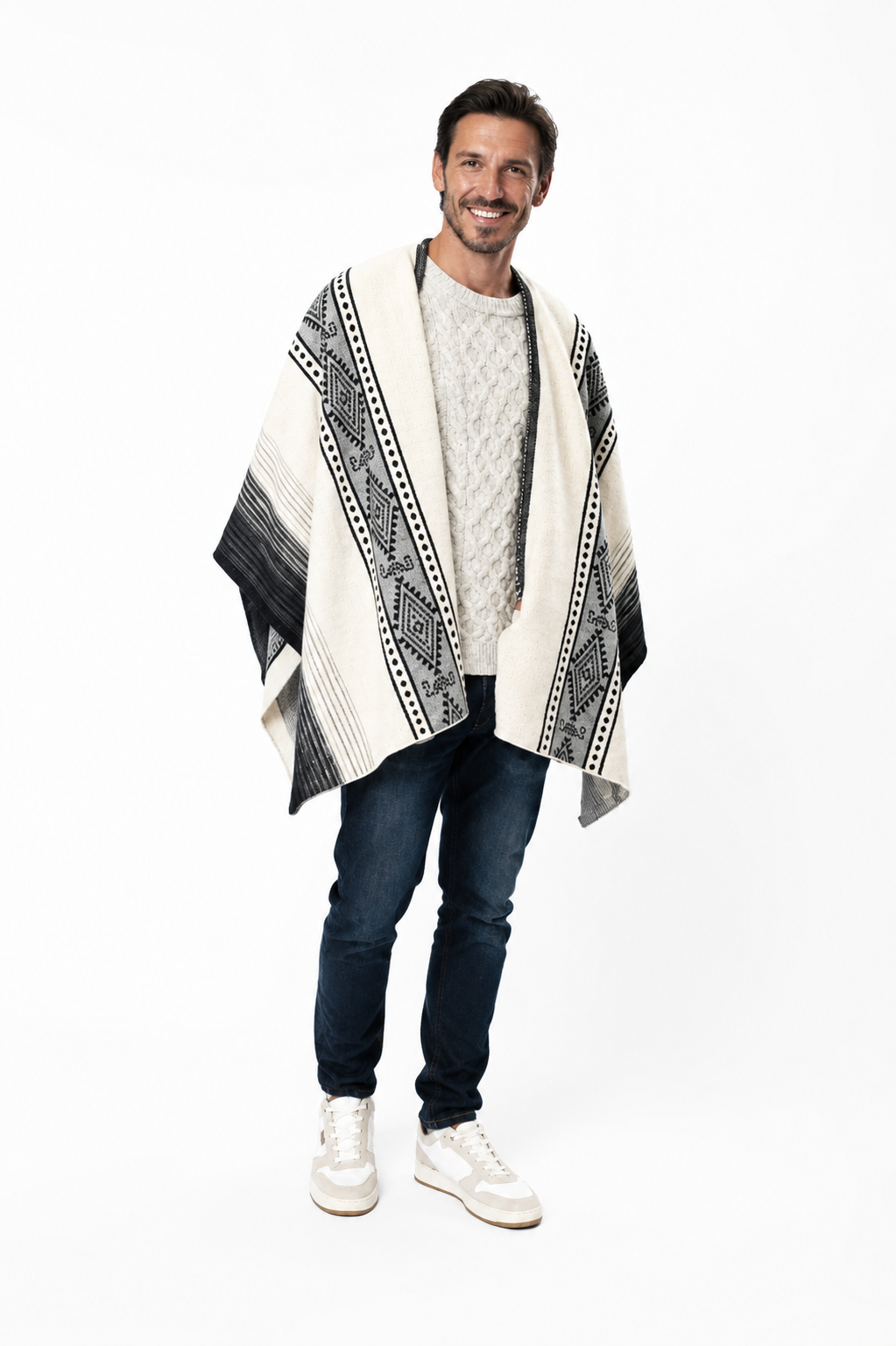 Andean Heritage Men’s Alpaca Poncho