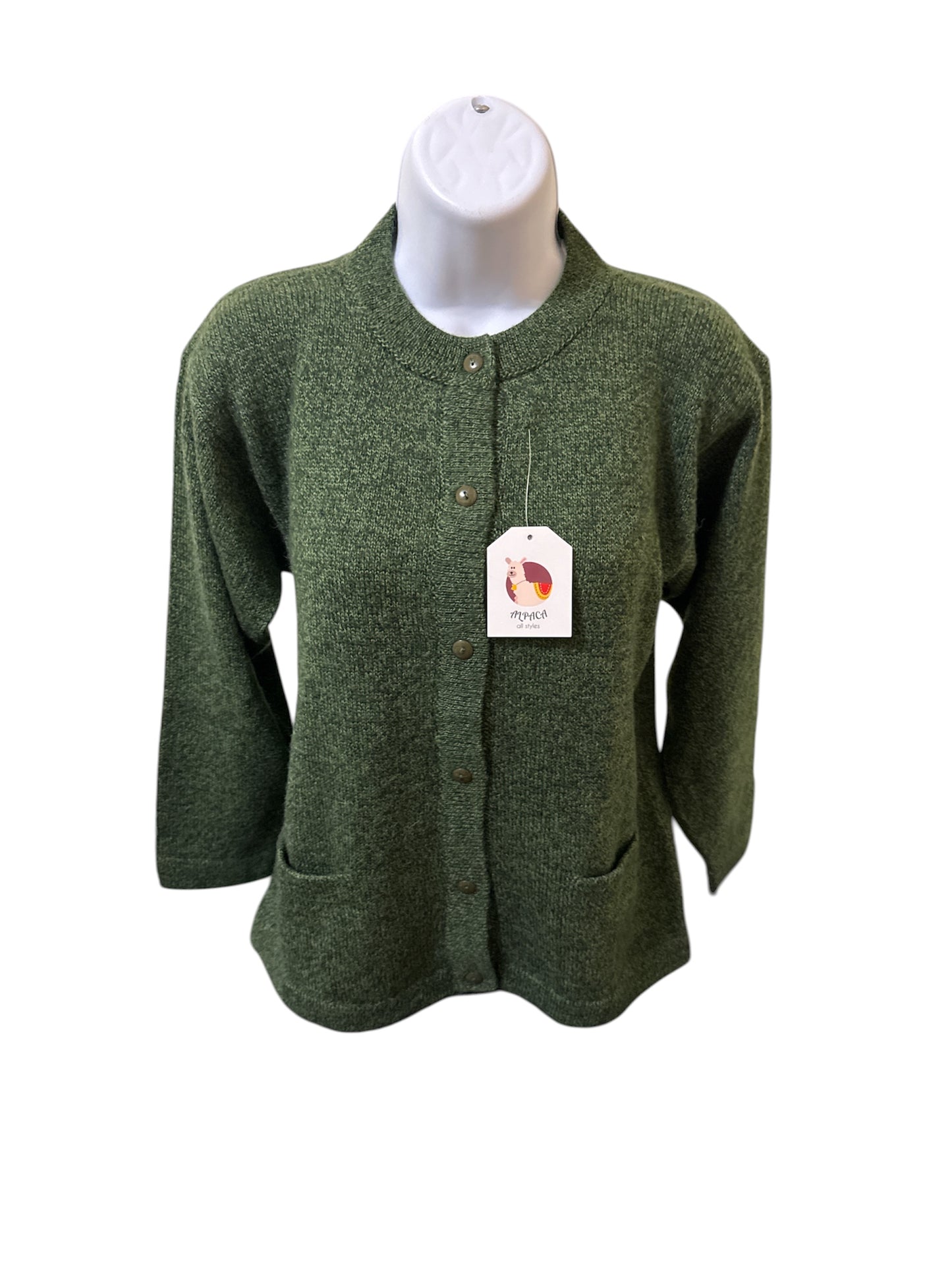 Green Alpaca Women’s Sweater