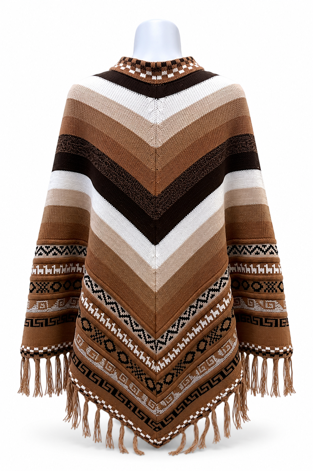 Andes Alpaca Brown Poncho