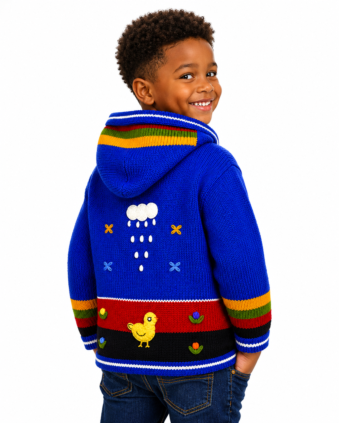 🌈 Andean Adventure Kids Hoodie - Sky Blue