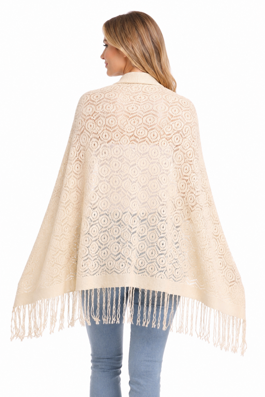 Ivory Grace Alpaca Shawl