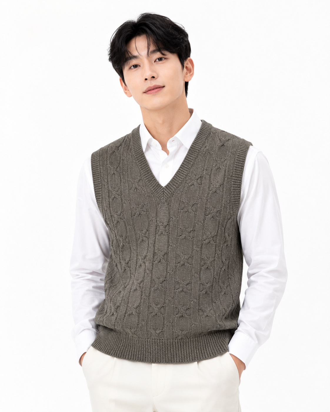 Andes Baby Alpaca Men’s Vest.