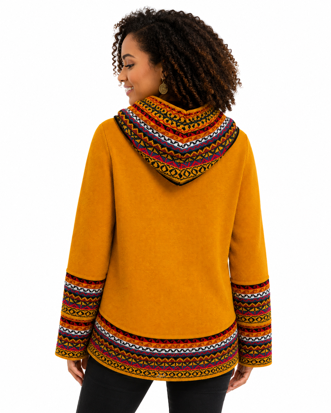 Alpaca Cowl Neck Sweater – Mustard Gold