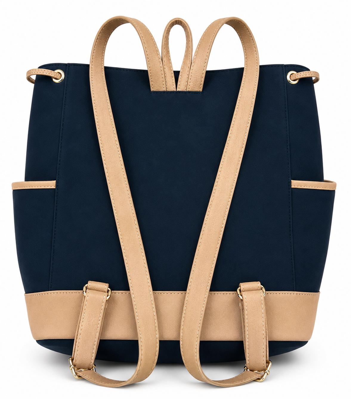 Andean Floral Embroidered Navy Backpack