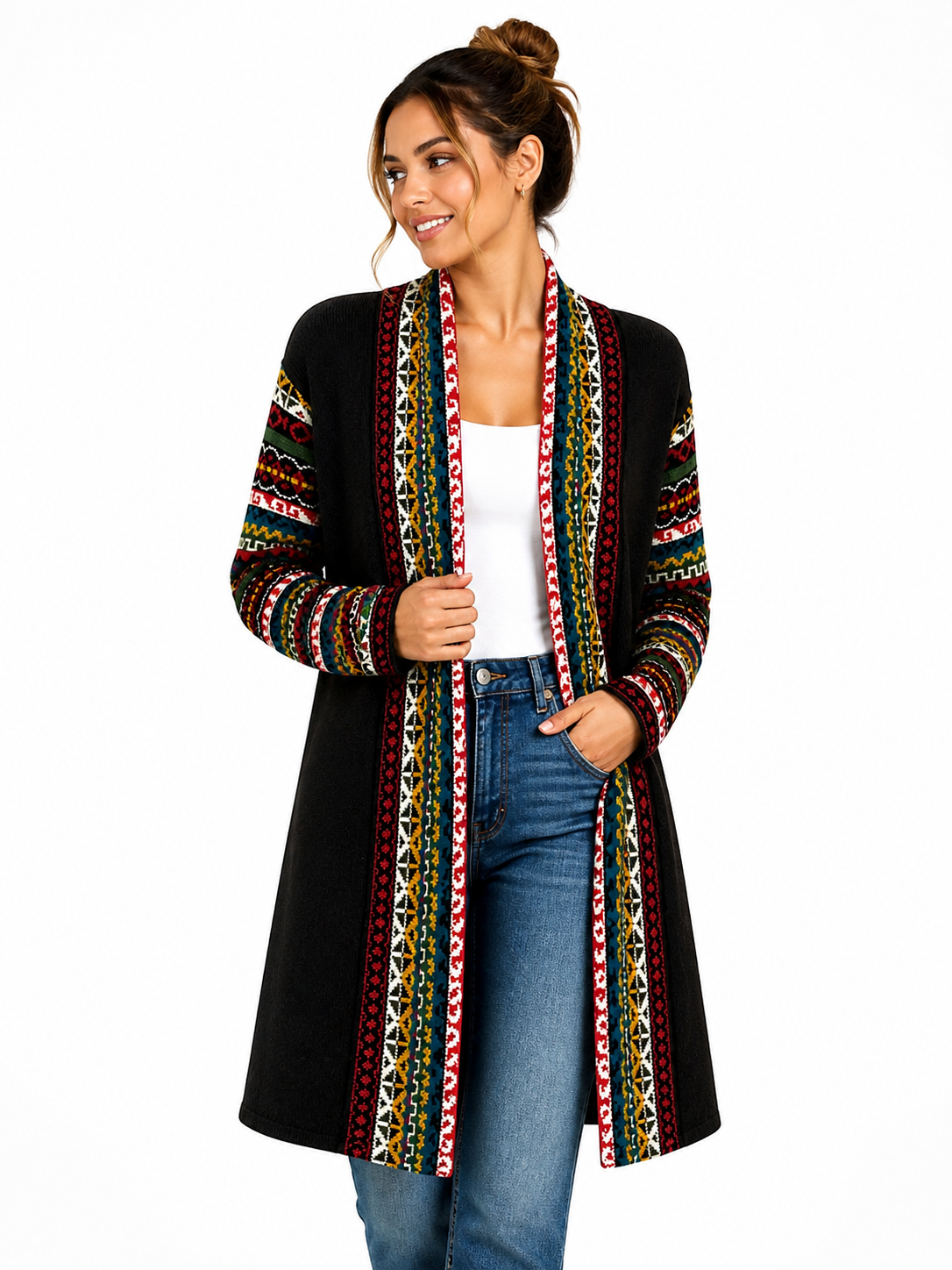 Midnight Inca Alpaca Cardigan