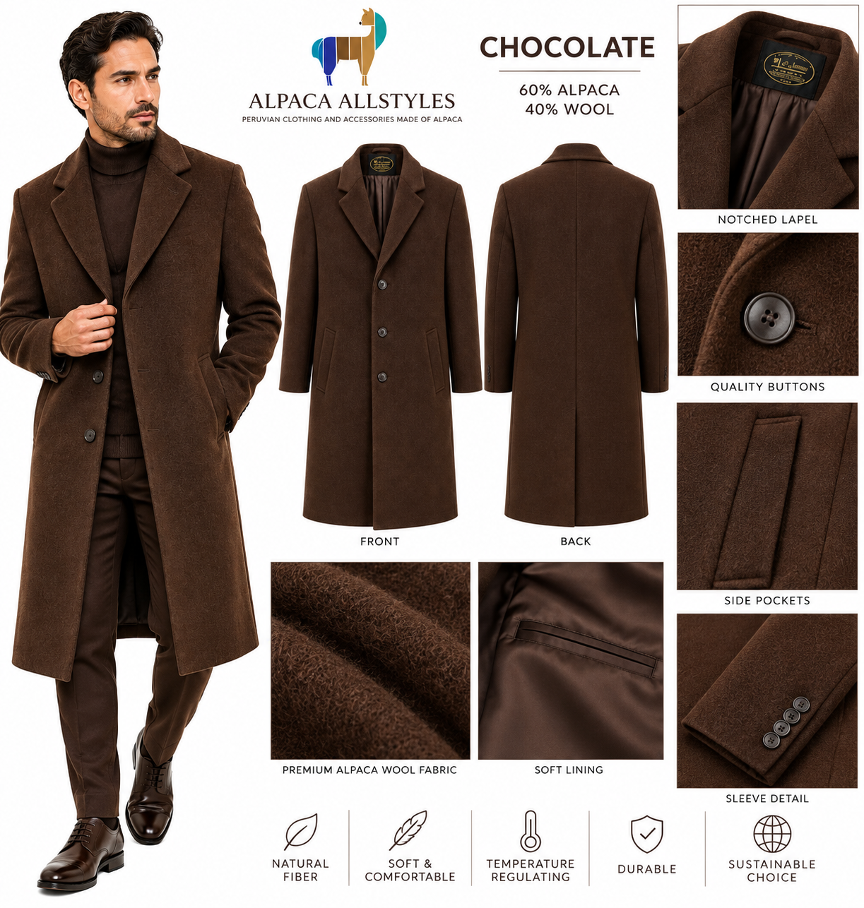 Baby Alpaca Men’s Coats