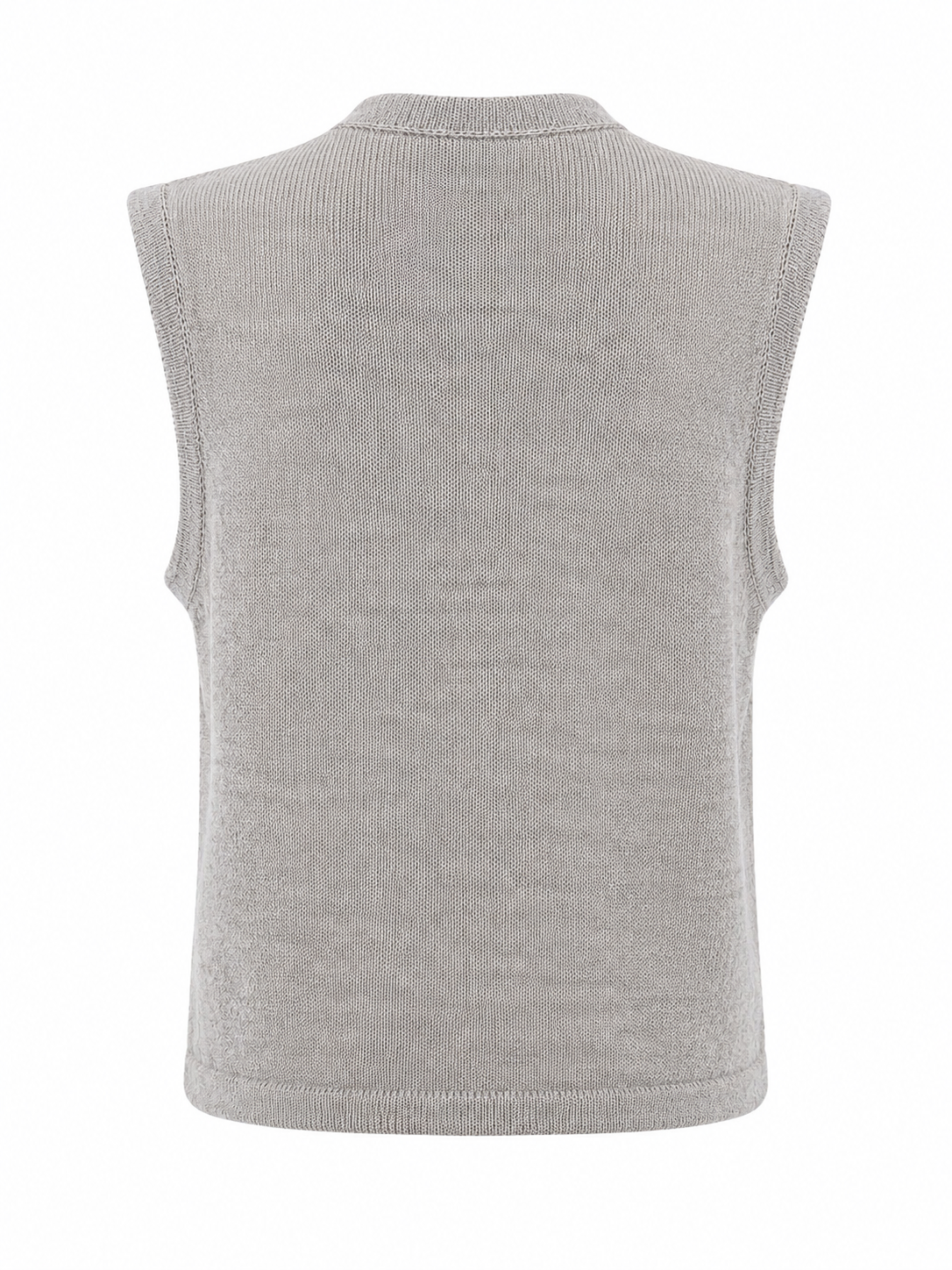 Silver Baby Alpaca Vest