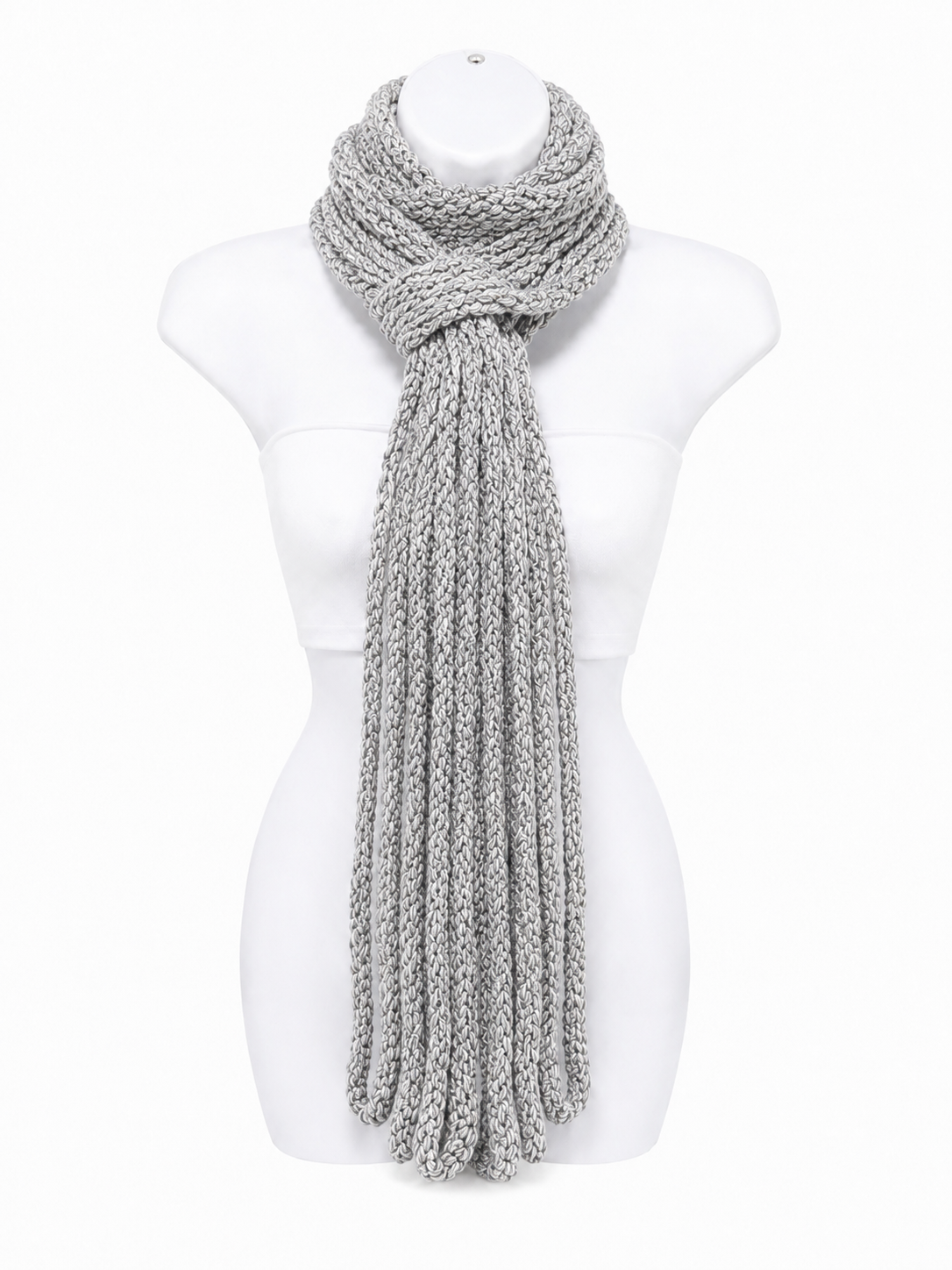 PRE-ORDER Handmade Silver Mist Baby Alpaca Scarf