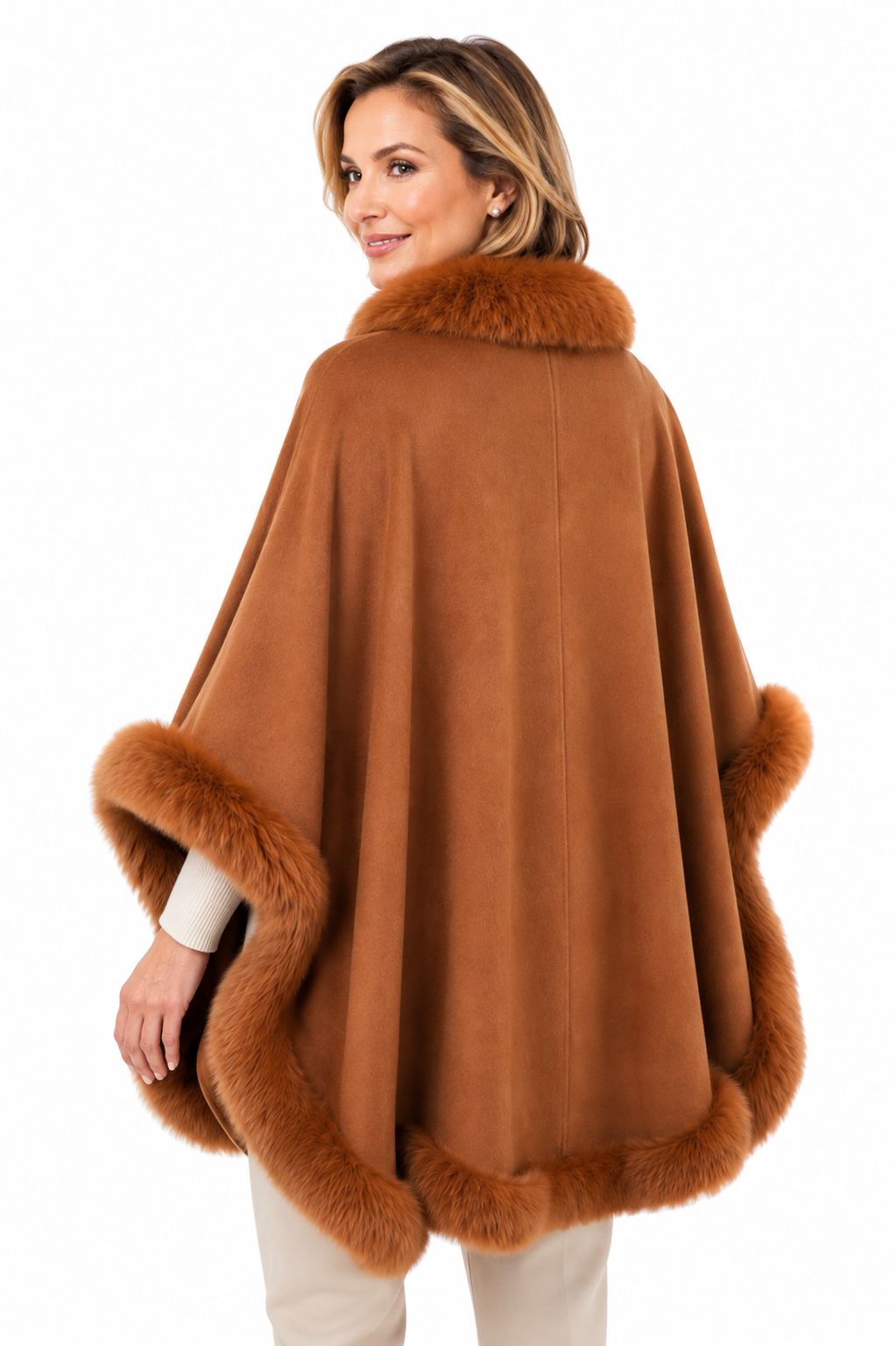 Qori Sumaq Camel Baby Alpaca  Poncho