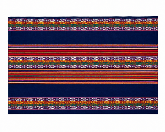 Andean Heritage Peruvian Tablecloth – Royal Blue