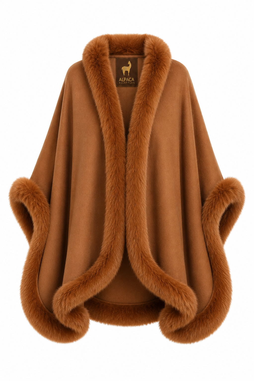 Qori Sumaq Camel Baby Alpaca  Poncho