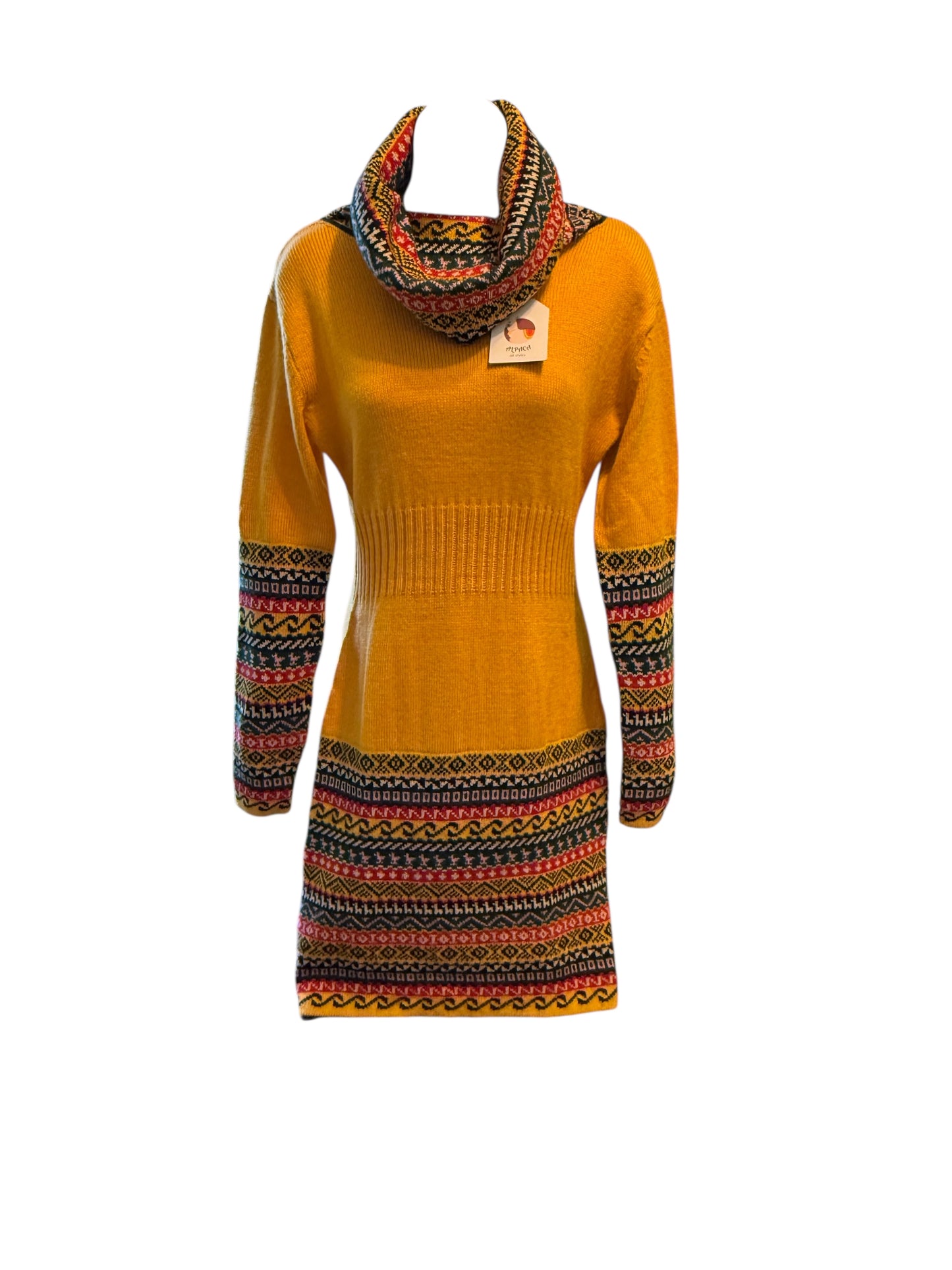 Yellow Alpaca Women’s Designed Dress