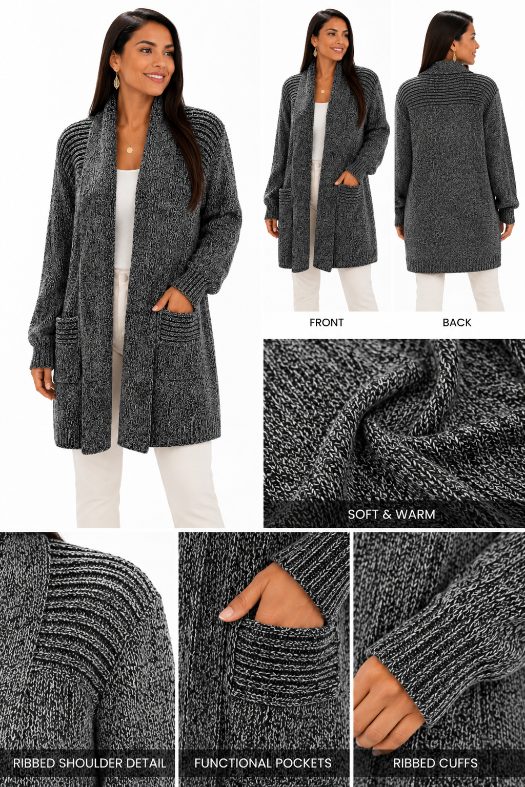 Mist Alpaca Cardigan