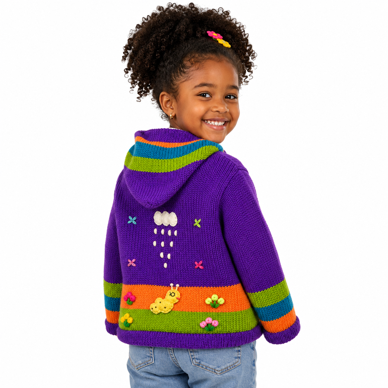 🌈 Andean Adventure Kids Hoodie - Purple