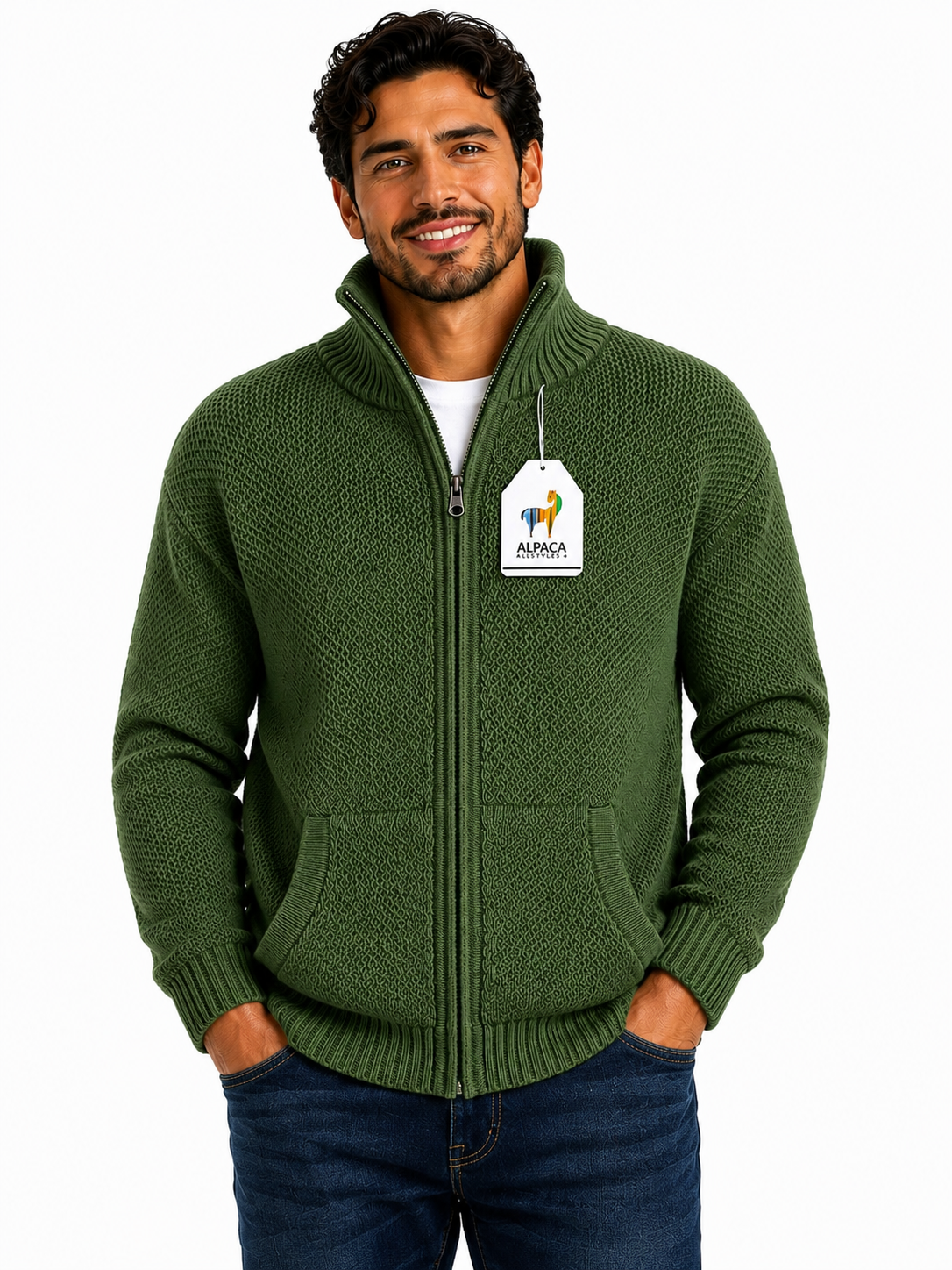 Men’s Forest Ridge Alpaca Zip Sweater