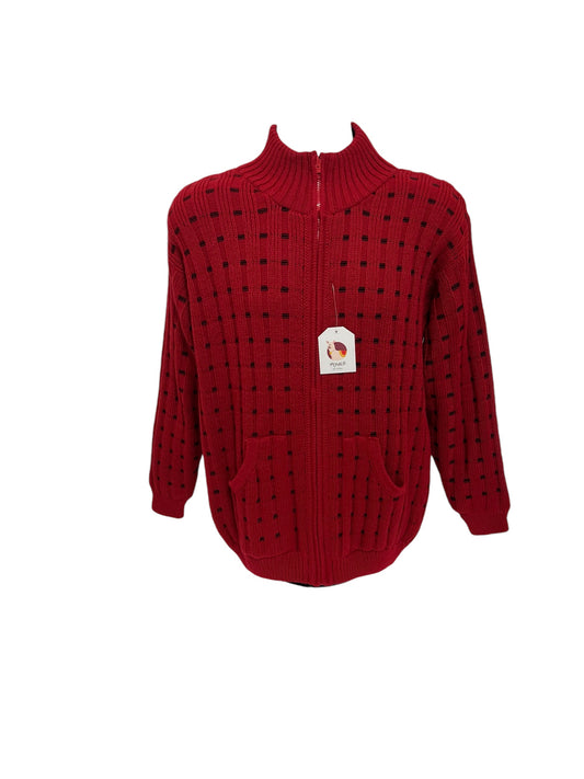 Alpaca Square Pattern Men Sweater